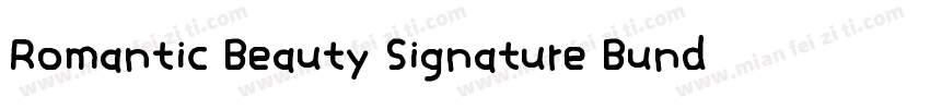 Romantic Beauty Signature Bundle字体转换